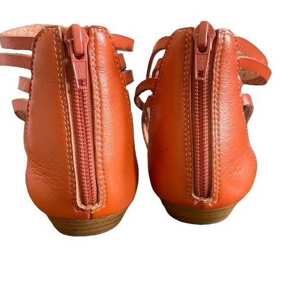 GUC Aldo sandals, gladiator style, leather, coral coloured, size 38. - Picture 4 of 8